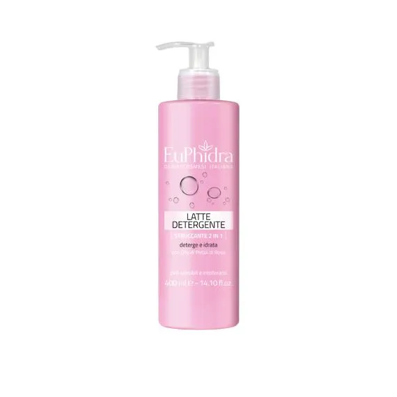 Euphidra Detergente Struccante 2 in 1 - Latte Detergente 400ml