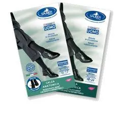Calza da Uomo Sauber in Q-Skin, 70 Denari, Blu, Taglia Media