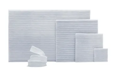 Medicazione in hydrofiber e ioni argento intessuta in lyocell aquacel ag + extra 5x5cm 10 pezzi