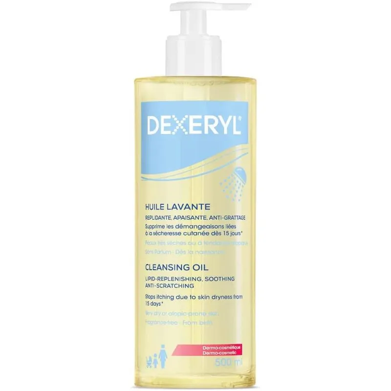 Dexeryl Olio Detergente Multifunzionale per Corpo e Viso - 500ml