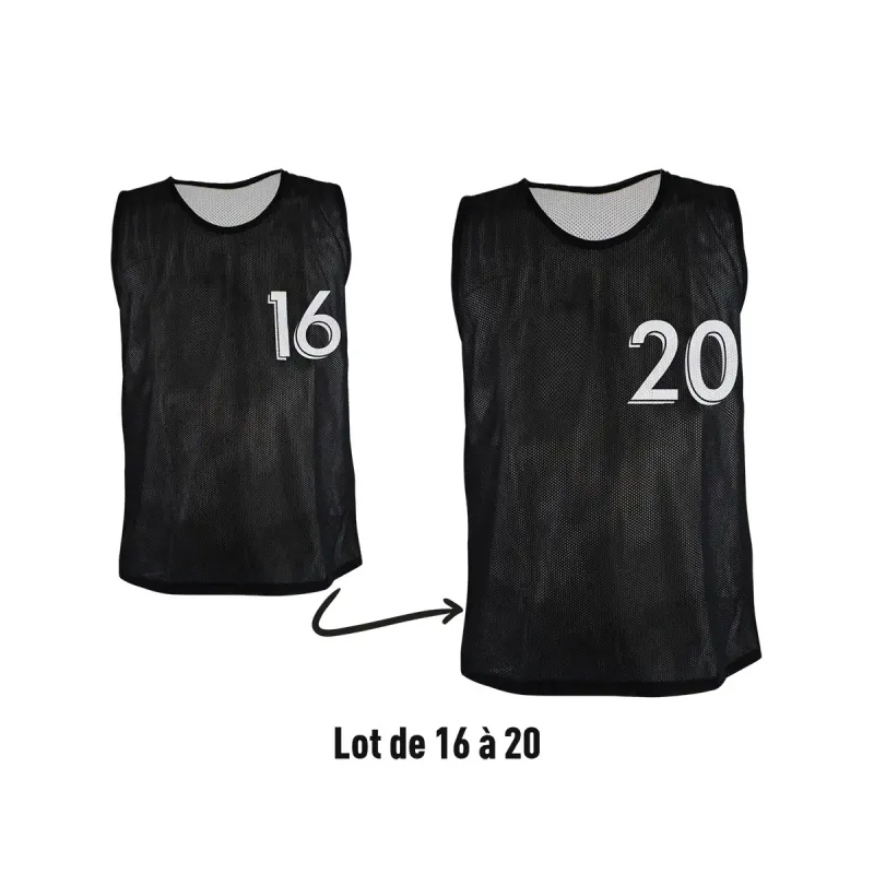 Chasubles reversibili numerate (N° 16 a 20) Sporti (x5)