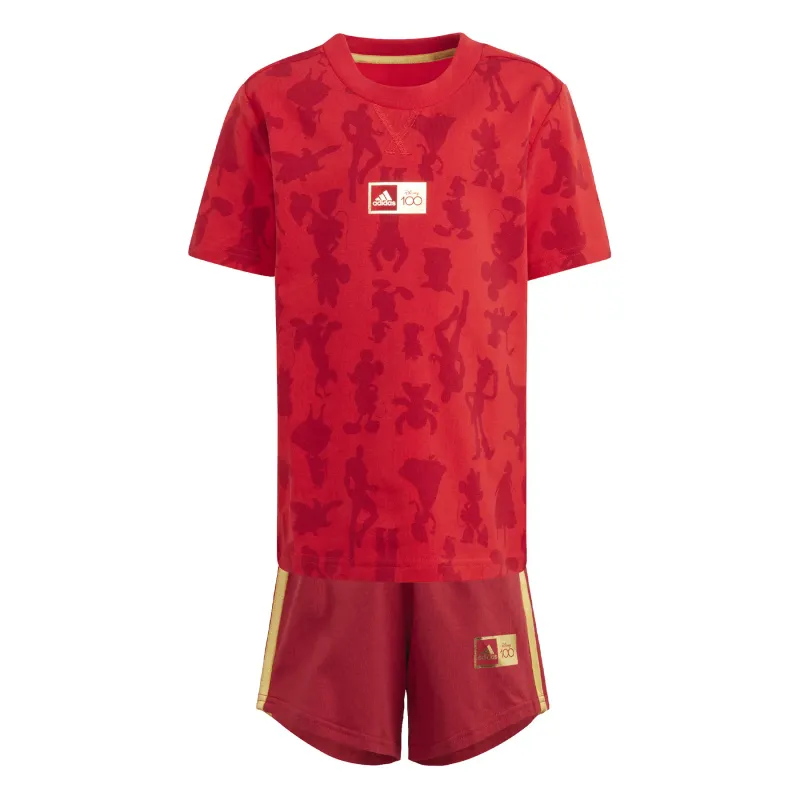 Set di maglietta e pantaloncini da bambino adidas Disney 100