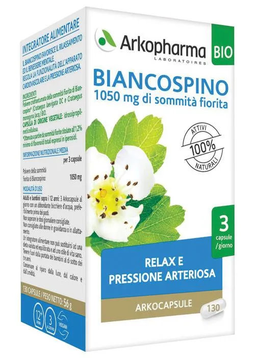 Arkocapsule biancospino bio 130 capsule