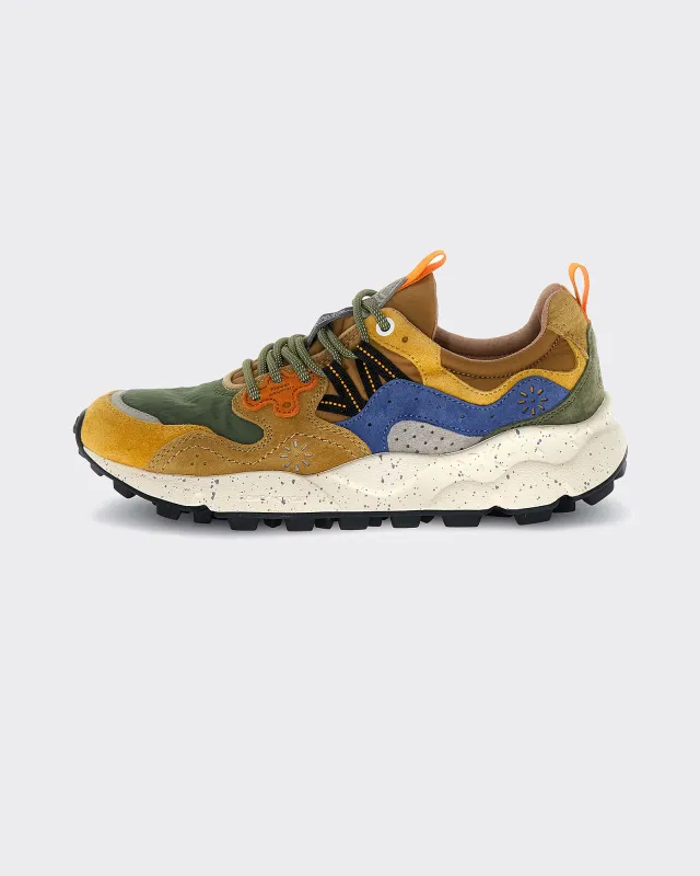 Flower Mountain Sneakers Yamano 3 Uni Suede-Nylon Yellow/Kaky/Beige