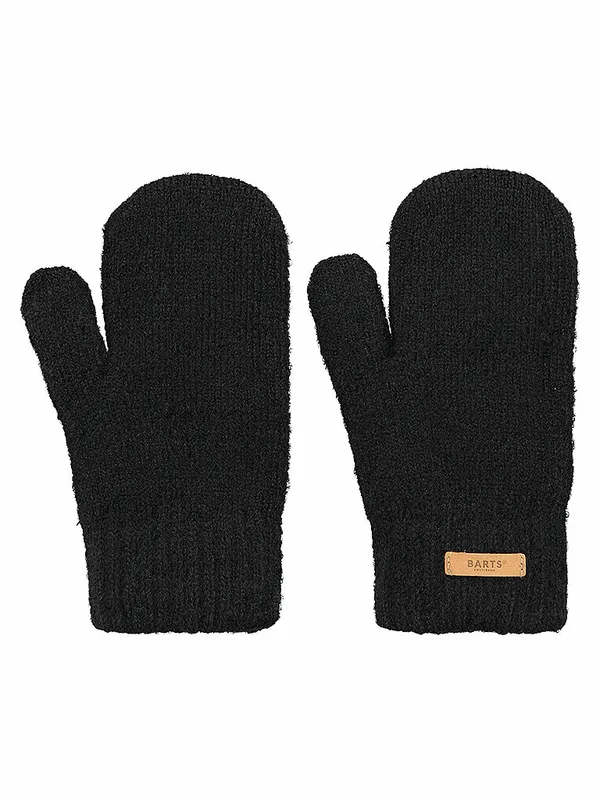 BARTS Guanti a muffola in maglia nero