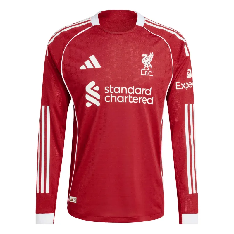 Maglietta Casalinga Autentica a maniche lunghe Liverpool FC 2025/26