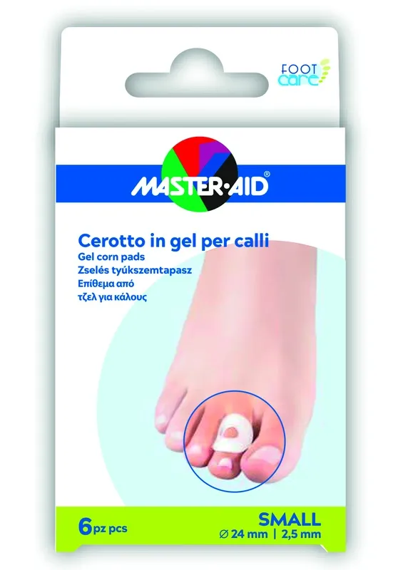 Master-aid foot care cerotto gel calli taglia s 6 pezzi