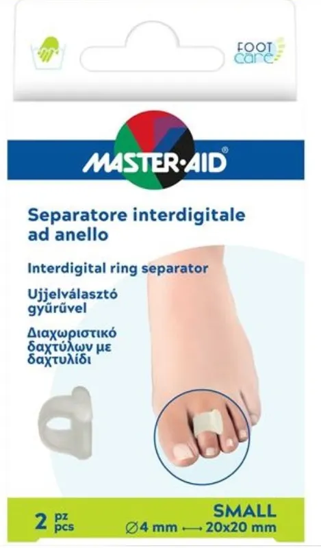 Footcare separatore dita anello small 2 pezzi