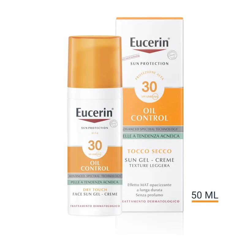 Eucerin SPF30 Sun Gel Cream with Oil Control, 50ml