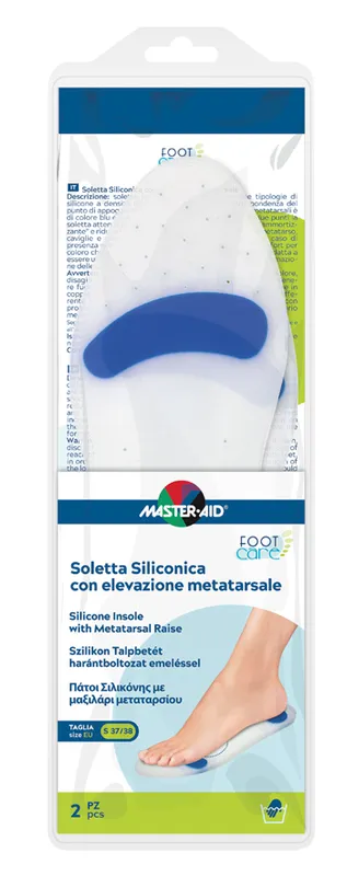 Master-aid foot care soletta siliconica small 37-38 eu elev metatarso