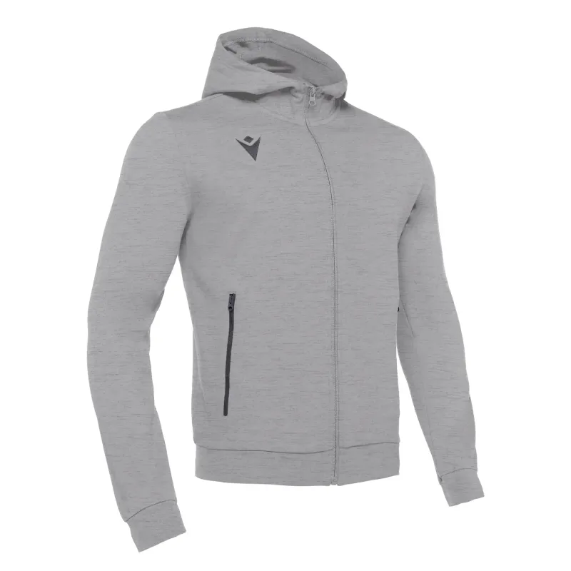 Felpa con zip e cappuccio Macron cello