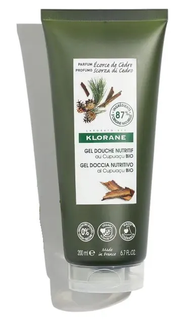 Klorane gel doccia scorza cedr