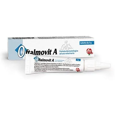 Oftalmovit A - Pomata Dermatologica per Cani e Gatti, 5g