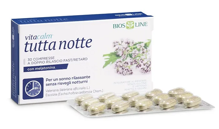 Vitacalm tutta notte mel 30cpr