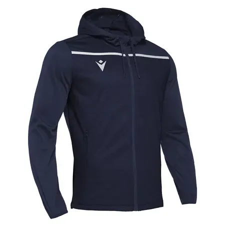 Felpa con zip e cappuccio Macron aether