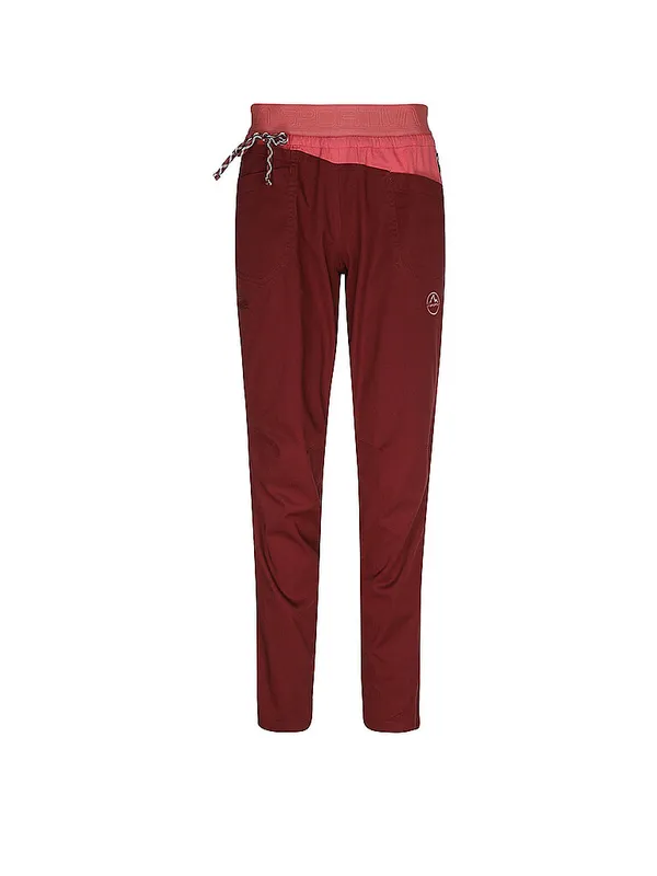 LA SPORTIVA Pantaloni da arrampicata Tundra da donna rosso scuro | S