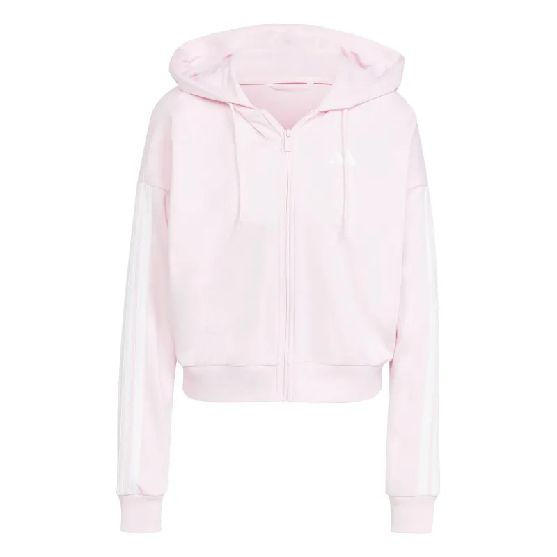 Felpa con cappuccio da donna adidas Essentials 3-Stripes