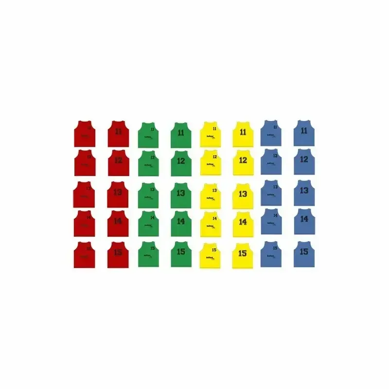 Confezione da 5 canottiere numerate da 11 a 15 Softee