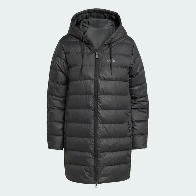 Parka con cappuccio da donna adidas Essentials Climawarm 3 stripes