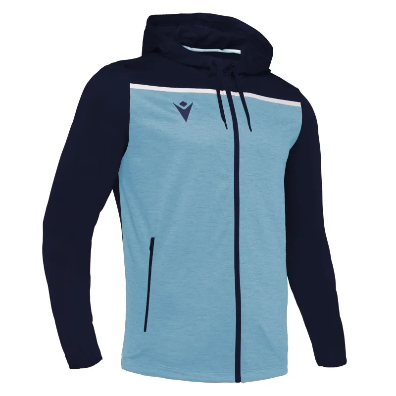 Felpa con zip e cappuccio Macron aether