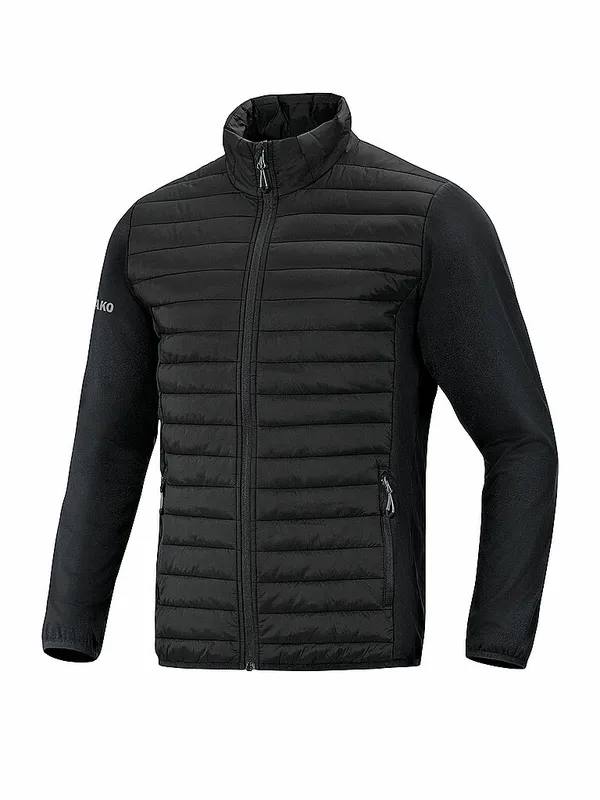 JAKO Giacca da allenamento ibrida premium da uomo nero | M