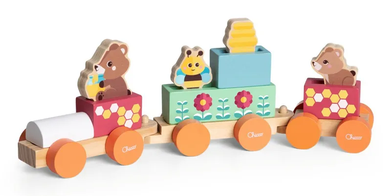Chicco gioco legno treno degli degli orsetti