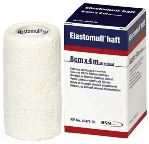 Benda elastica autoadesiva elastomull haft blu 8x400 cm