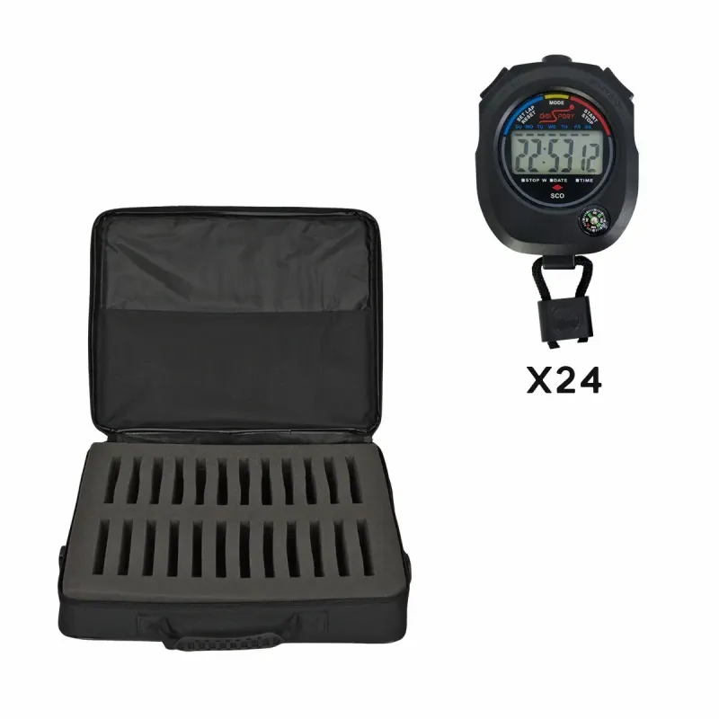 Set di 24 cronometri sco + custodia morbida Digi Sport Instruments