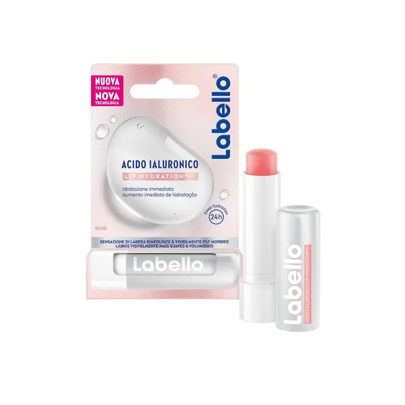 Labello Rosé Lip Balm con Acido Ialuronico - 1 Pezzo