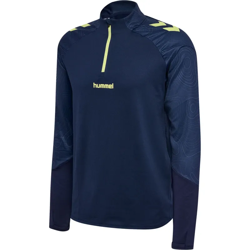 Drill top allenamento con mezza zip Hummel Blaze 2.0
