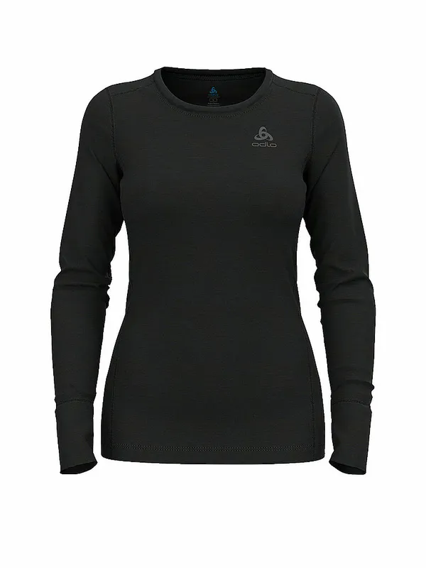 ODLO Damen Shirt Merino 200 nero | L