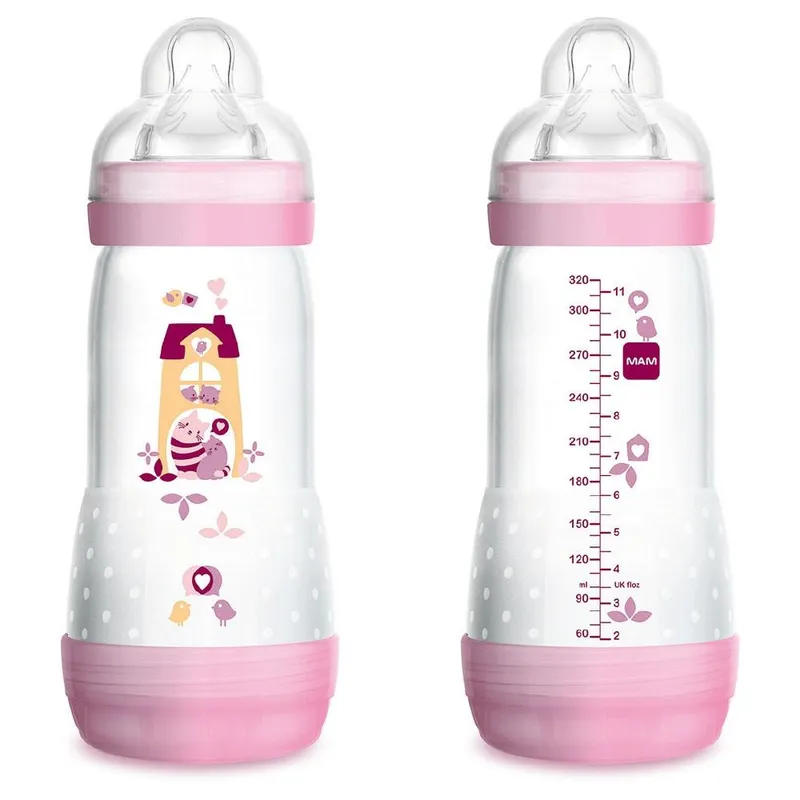 Mam Easy Start Biberon Rosa 320ml per Femmina