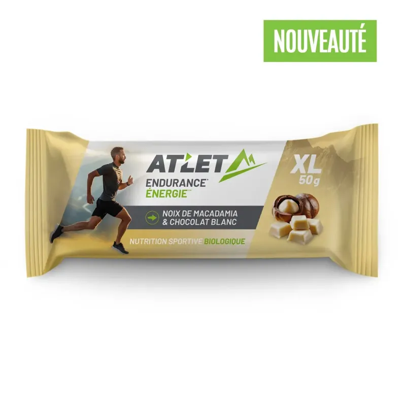 Barre energetica Bio macadamia e cioccolato bianco ATLET Nutrition