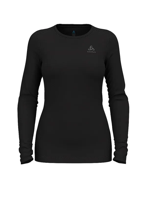 ODLO Maglia intima funzionale da donna Natural Merino 260 nero | XL