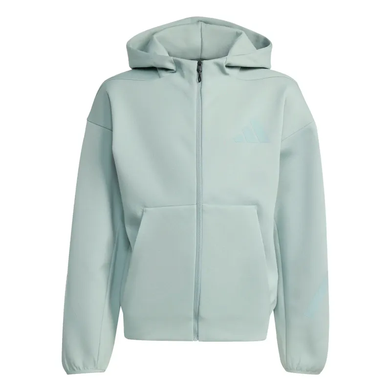 Giacca con cappuccio zip completa per bambini adidas Z.N.E.