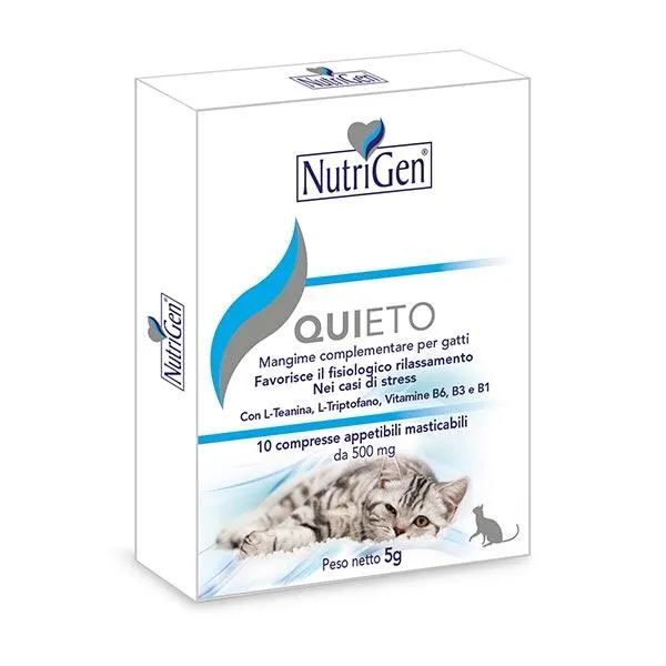 Nutrigen Quieto: Integratore Alimentare per Gatti, 10 Tavolette