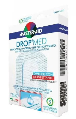 Medicazione m-aid drop med 10 x 10 cm 5 pezzi