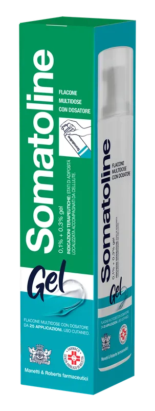 Somatoline 0,1% + 0,3% gel levotiroxina, escina