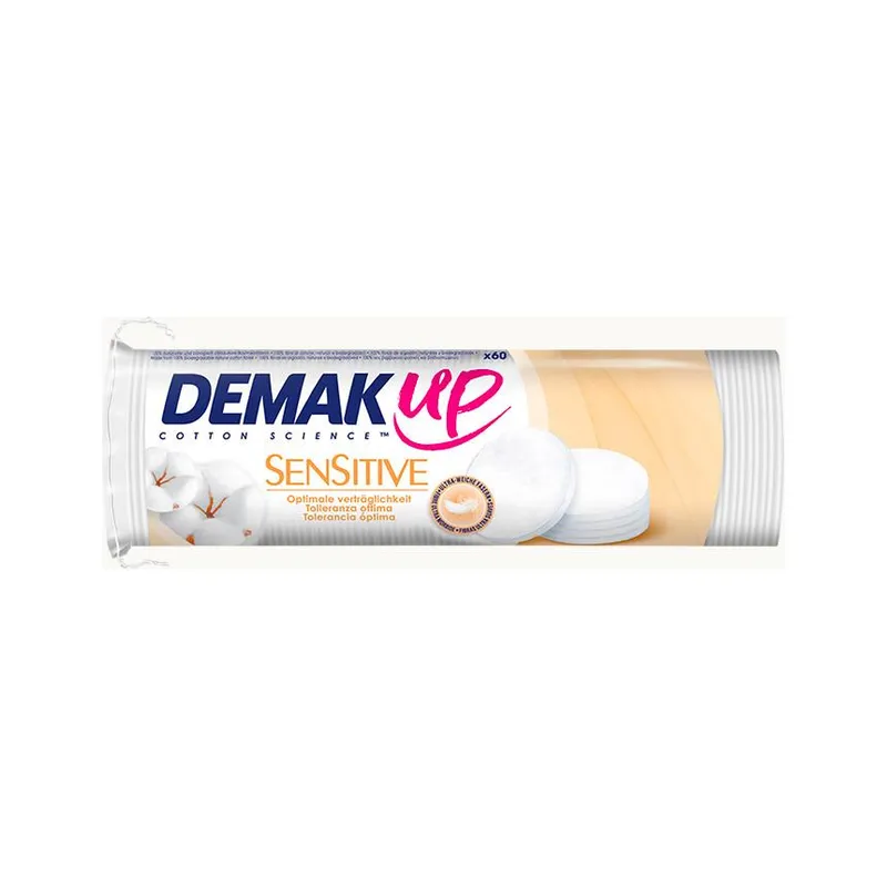 Demak Up Dischetti di Cotone Sensibili - Confezione da 60 Pezzi