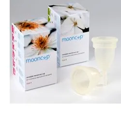 Coppetta mestruale mooncup taglia a grande per donne con piu' di 30 anni