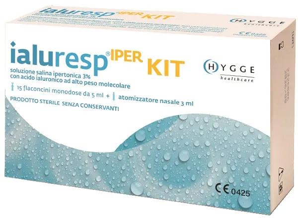 Kit ialuresp iper 15 flaconcini monodose da 5 ml + atomizzatore nasale 3 ml
