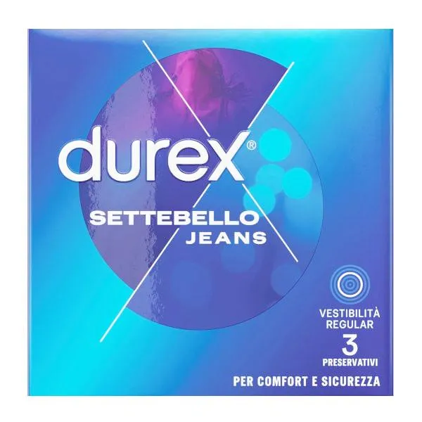 Durex Settebello Jeans - Pacco da 3 Preservativi