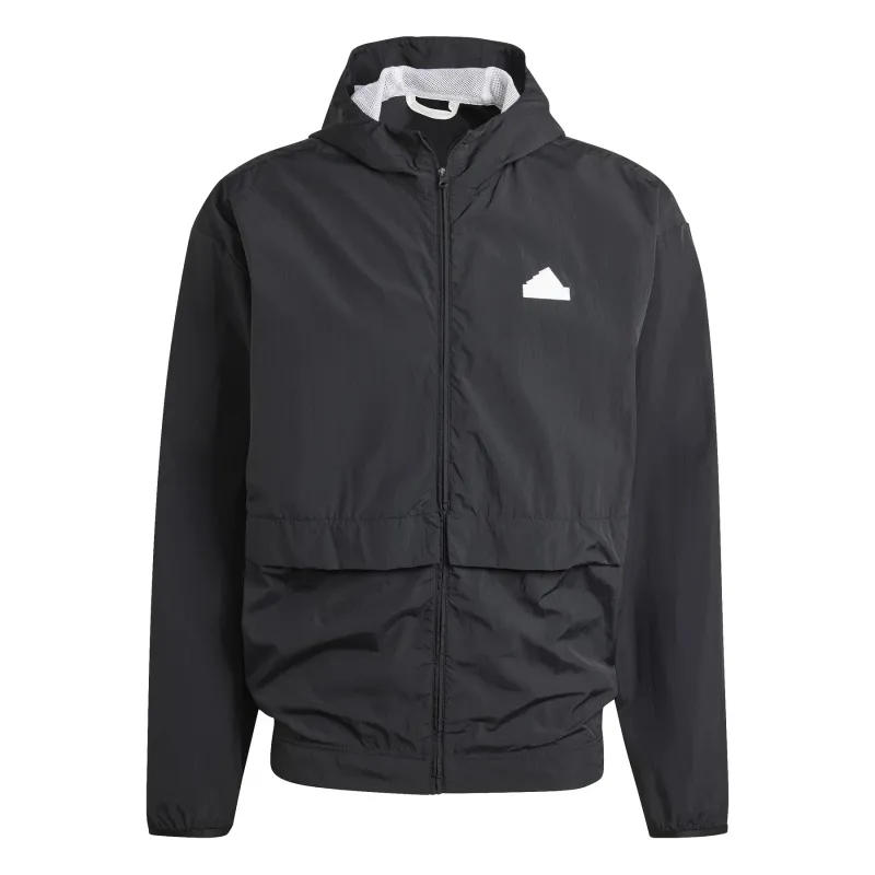 Giacca impermeabile con cappuccio e zip integrale Adidas City Escape