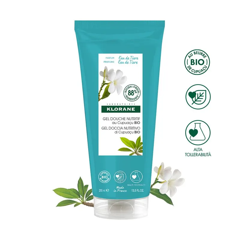 Klorane Eau De Tiare Gel Doccia Idratante 200ml