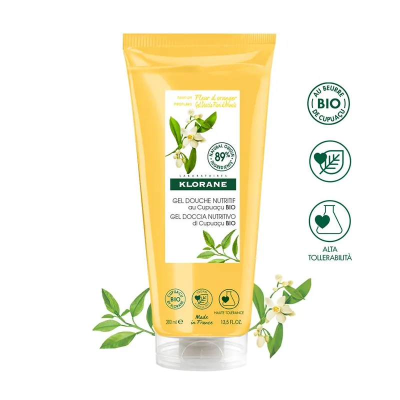 Klorane Gel Doccia al Miele d'Arancio - 200ml