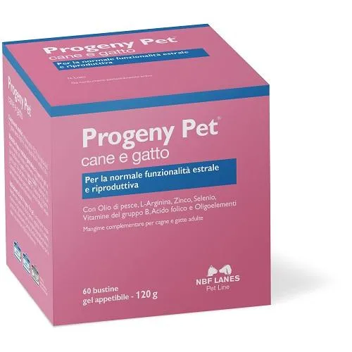 Nbf Lanes Progeny Pet - Mangime Complementare per Cane/Gatto, 60 Bustine