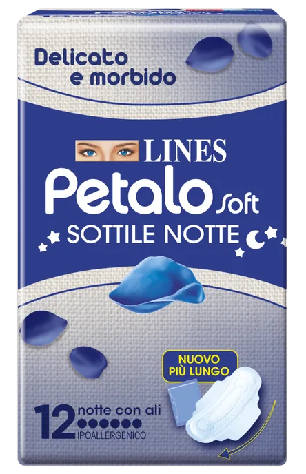 Lines petalo soft notte 12 pezzi