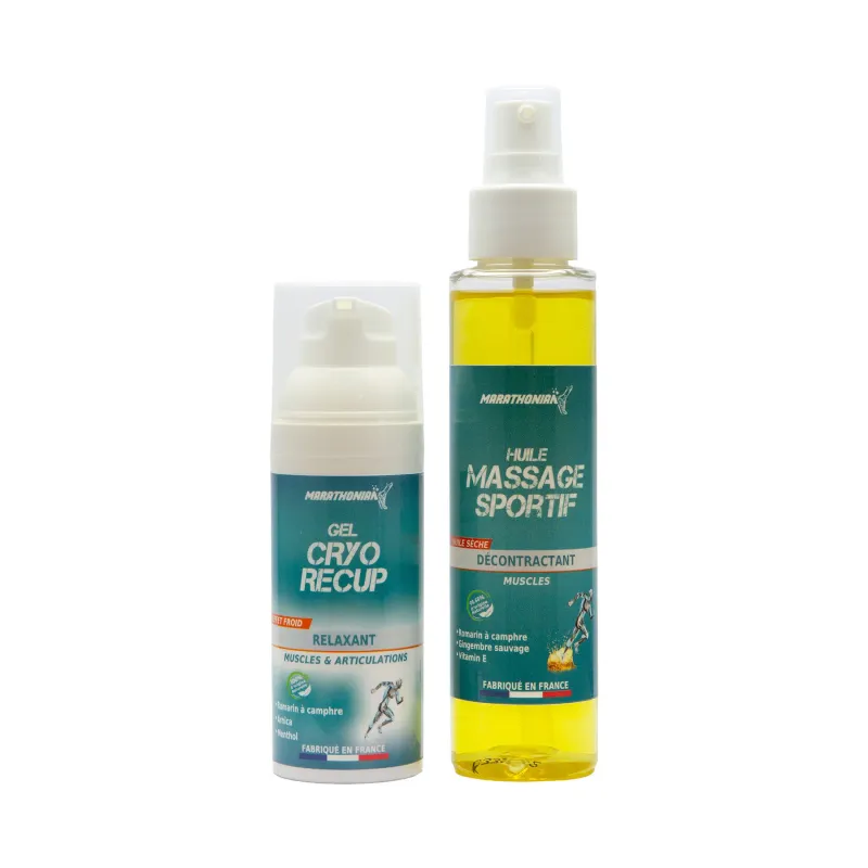 Olio da massaggio con gel Marathonian