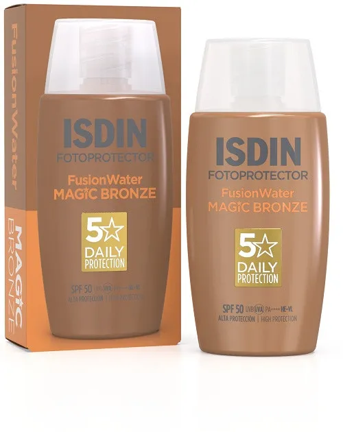 Fusion water magic bronz spf50