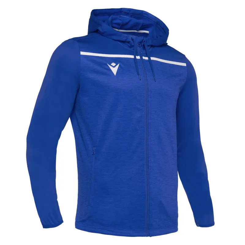 Felpa con zip e cappuccio Macron aether